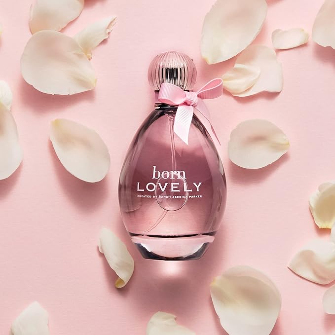 SJP Born Lovely Lush, Sweet, Elegant Amber Floral Eau De Parfum Spray Fragrance for Women - Mandarin, Peony, Honeysuckle, and Freesia - Intense, Long Lasting Scent - 1.7 oz