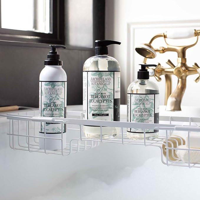 Archipelago Botanicals Bergamot Eucalyptus Body Wash, Rejuvenating and Hydrating Daily Wash, Made with 100% Natural Fragrance, Made without Parabens, Phthalates and GMOs (33 oz)