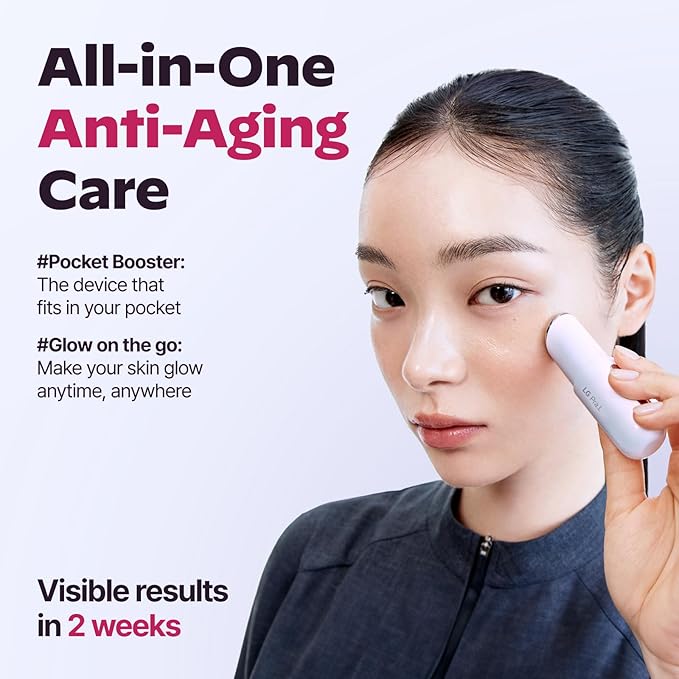 Healthy Lip Care Duo : Superform Galvanic Booster Blush Pink and GLASSLIKE Moisture Plumping Vita Lip Serum, 0.33 fl.oz