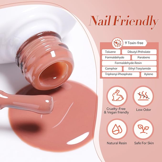 Born Pretty Jelly Red Burgundy Gel Nail Polish Christmas Fall Winter Jelly Blood Wine Red Brown Nude Purple Translucent Sheer Gel Polish Set Nail Art Varnish Manicure 6PCS