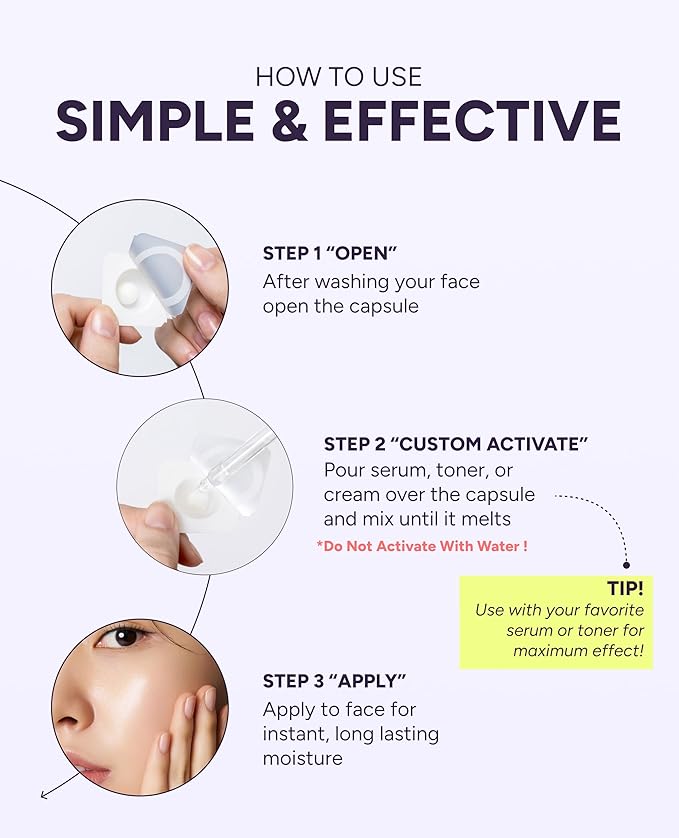 Collagen Boosting Melting Capsule – For Hydration & Firming | Korean Skin Care for Sensitive Skin | Booster for Collagen Serum, Toner & Moisturizer | 30 Capsules