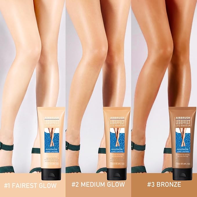 Leg Makeup Waterproof, No Transfer Body Concealer, Coverage for Vein, Scar, Tattoo (#01 Fairest Glow, 1Pc)