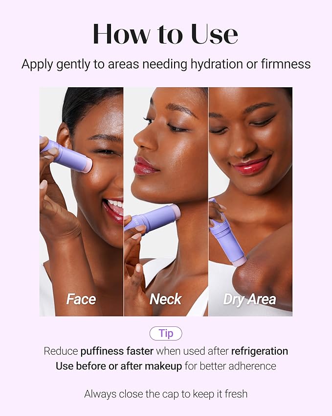 THESAEM Iceland Hydrating Peptide Eye Stick 0.38 oz - Elasticity, Cooling, Moisturizing Eye Balm for Loose Skin – Under Eye Treatment - Balm to Smooth Skin Texture - Daisy Flower Scent