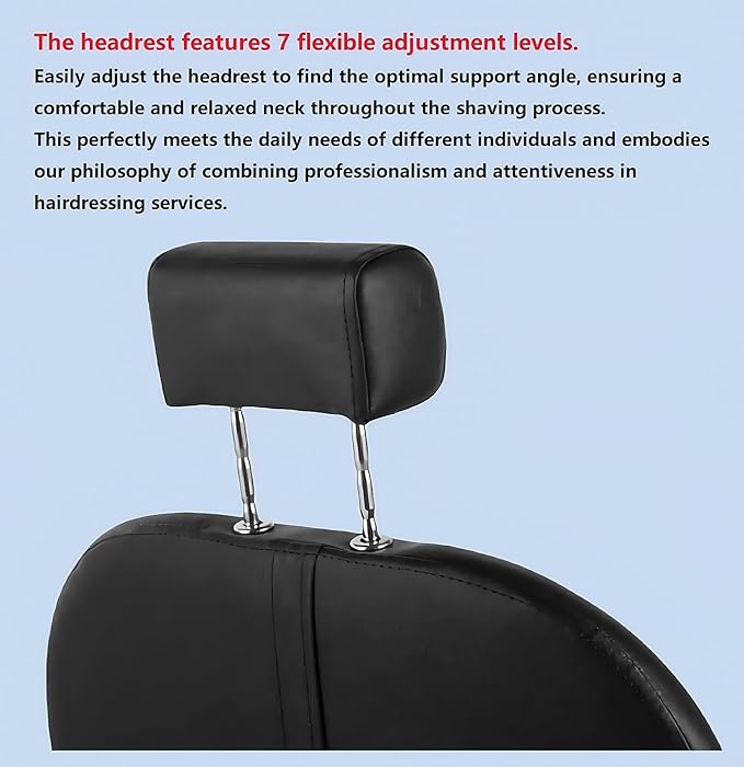 Barber Chair, Salon Chair for Hair Stylist, Height Adjustable Hydraulic Hair Reclining Salon Chair, 360 Degrees Rotation,Purple