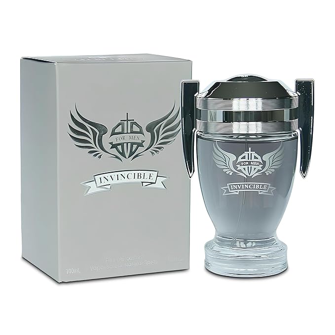 2PCS Valentine Milano/Invincible Grey Eau De Toilette for Men-Fresh,Romantic Scent Perfume for Men 3.4 Fl Oz Each Mens Cologne For All Skin Daily Used