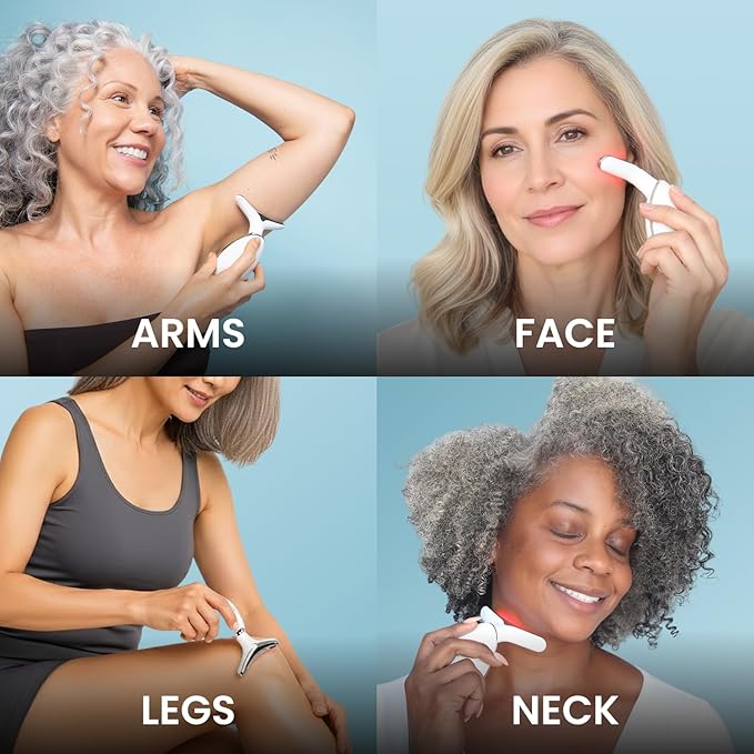 MyoGlow LED Neck Massager & 90-Day Niacinamide Serum