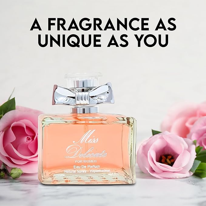 4-Piece Women's Perfume Set with 10ml Rollerball, EDP Collection, Variety of Fragrances,Long Lasting Cologne (Honey BP/Miss DW/Blue SW/BEAUTY R)