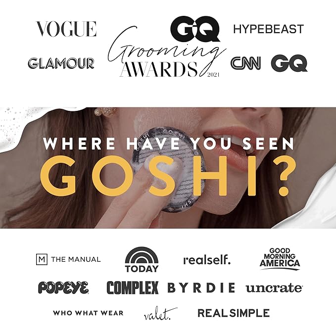 GOSHI Exfoliating Complexion Pads - Reusable, Rapid-Drying, Soft Exfoliating Face Scrubber for All Skin Types - Yellow - Made in Japan