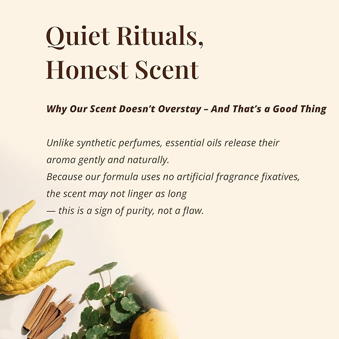 Botanical Aromatherapy Oil for Face & Body Massage – Lightweight Hydration & Nourishing Care, Plant-Based Formula with Woody-Citrus Aroma (Sandalwood & Bergamot), 30 ml / 1.0 fl oz