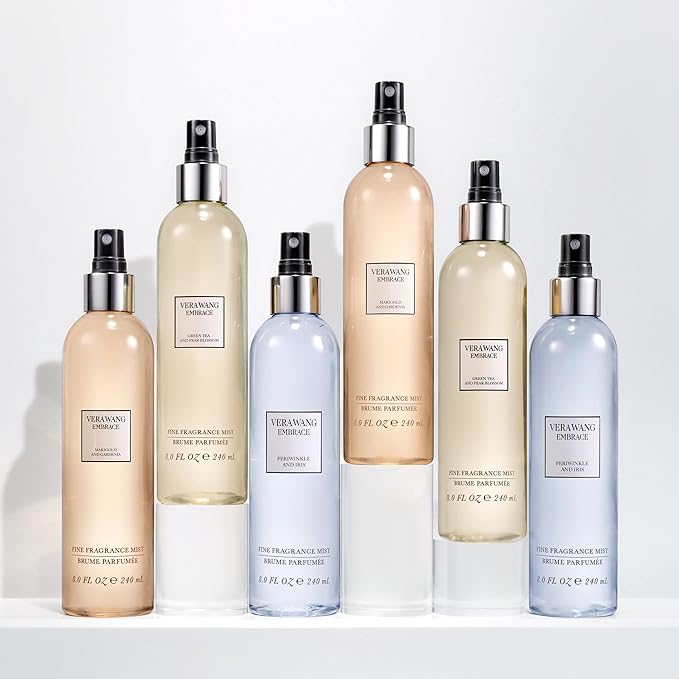 Vera Wang Embrace Green Tea and Pear Blossom Body Mist 8.1 fl oz (Pack of 1), Notes of Earthiness, Peony, and Sandalwood, Women's Fragrance, Long Lasting, Everyday Fragrance