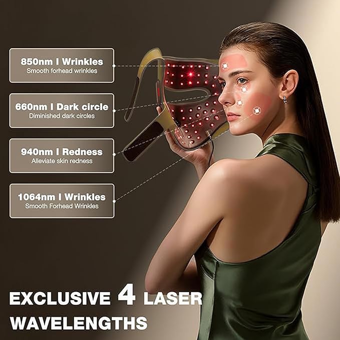 JOVS 4D Laser Light Therapy Mask (Gold)