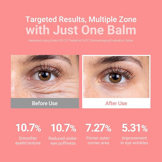KAHI Wrinkle Bounce Multi Balm - DUO EDITION | All-in-One Hydrating Balm Eye Cream Make Up Base & Moisture Stick | Daily Moisturizer Stick with Salmon-derived sodium DNA (0.32 oz - Pack of 2)