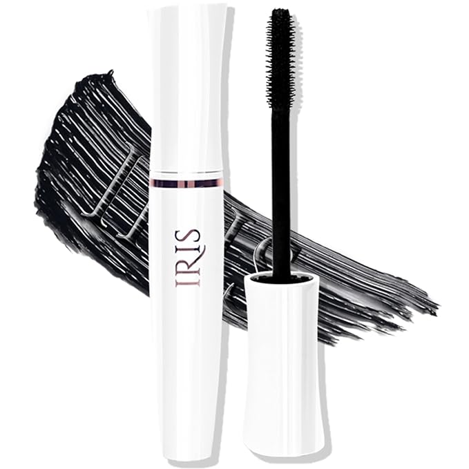 IRIS - Volumizing Mascara (12 Hrs Hold) | Lash Growth Formula - Dermatologically & Ophthamologically Tested | Smudgeproof and LightWeight | Black 12 ml