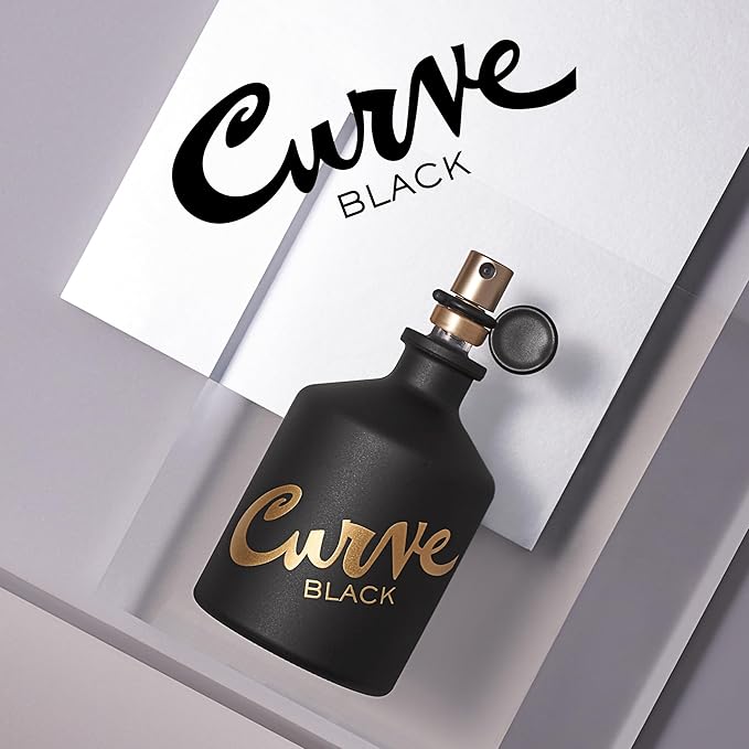 Curve Black For Men, Cologne Spray with Casual Day or Night Scent, 4.2 oz