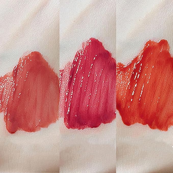 3 Colors Bear Lip Gloss,Jelly Lip Glaze,Cute Liquid Lipstick Bear Lip Stain Watery Lipgloss Plumping Lip Tint Moisturizing Waterproof Long Lasting for Lip and Cheek