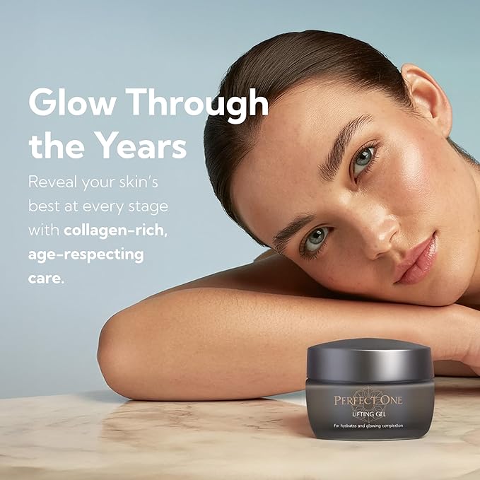 PERFECT ONE Lifting Gel – All-in-One Face Moisturizer & Anti-Aging Serum – With Collagen, Niacinamide, Retinol, VC & Hyaluronic Acid – Firms, Brightens, Hydrates, and Smooths Fine Lines, 50g