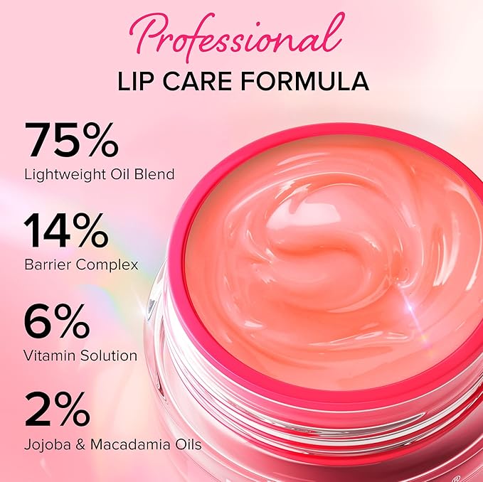 MAREE Lip Mask Overnight 2 Pack - Lip Moisturizer For Very Dry Lips - Hydrating Lip Butter Balm with Hyaluronic Acid & Collagen - Overnight Lip Treatment - Lip Sleeping Mask Repair
