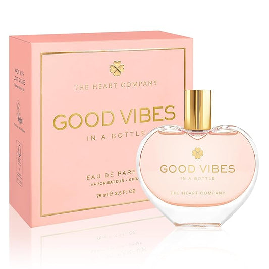 THE HEART COMPANY GOOD VIBES in a bottle | Vegan Gourmand Perfume for women | Fruity Women's Eau de Parfum | Sweet Fragrance 75ml - 2.5 fl oz.