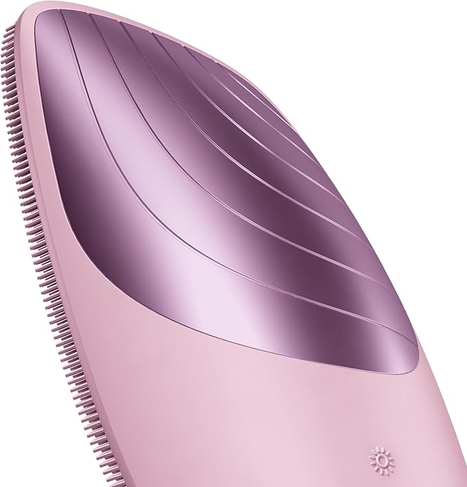 GESKE SmartAppGuided Sonic Thermo Facial Brush | 6 in 1 | Skin Cleansing | Cleansing Brush with Thermal Function | Electric Facial Massager