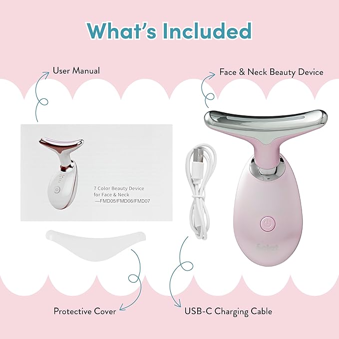 Éclat Facial Massager for Lymphatic Drainage, Face, Neck & Body Tool for Skin Care, Heated Electric Beauty Device for Wrinkles, Fine Lines, Puffy Skin, Lifting, Firming, Sculpting with 7 Light Therapy