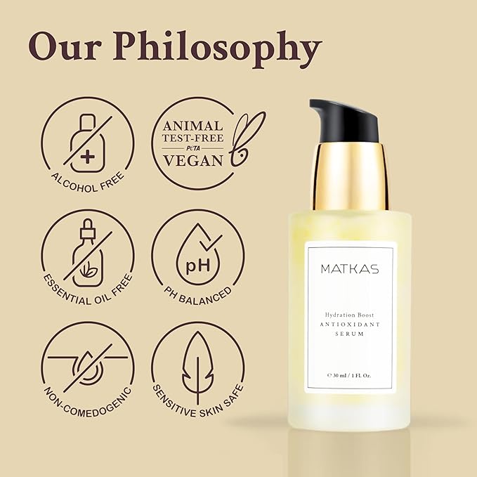 MATKAS Korean Antioxidant 2% Niacinamide Serum for Face with Cica - 30mL - Hyaluronic Acid Moisturizer and Centella Ampoule Serum for Glowing Skin, Anti Redness Niacinamide Pore Minimizer + Ceramide