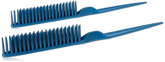 3 Row Styling Comb For Detangling, Defining And Separating Curls (Blue)