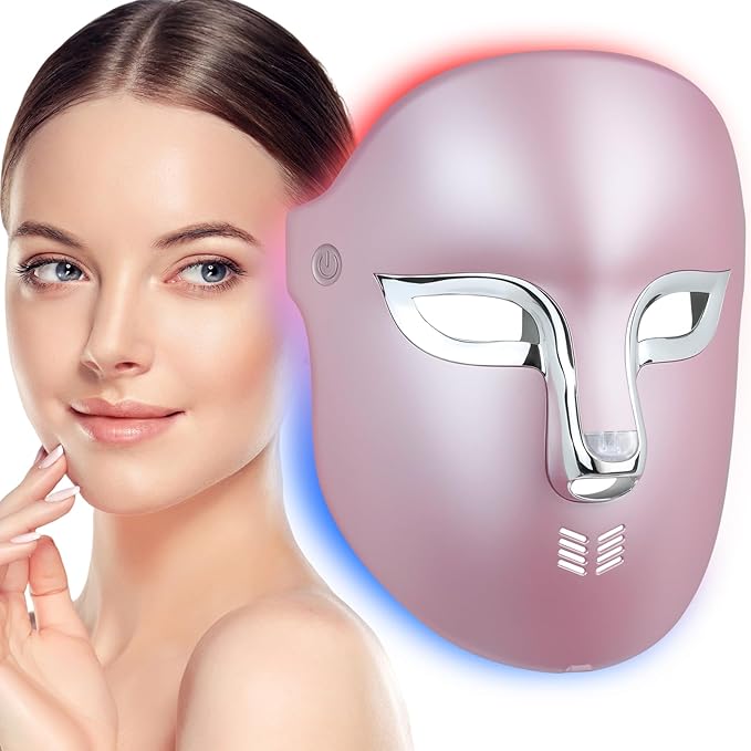 FSA Pro LED Light Therapy Facial Mask- Target Acne Removal, Wrinkles & Redness with Salon-Level Light Therapy at Home,Restore Skin