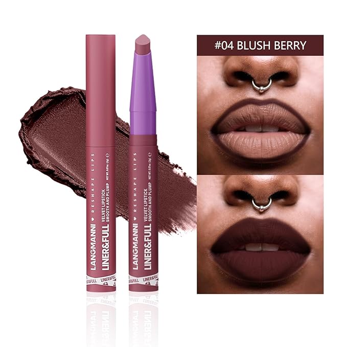 BestLand 6Pcs 2-in-1 Lipstick and Liner Lip Combo Set, Soft Sculpt Nude Collection – Creamy Matte Lip Crayon with Flat Edge Tip, Gradient & Ombre Lip Effect, MLBB Shades, Fuller Looking Lips