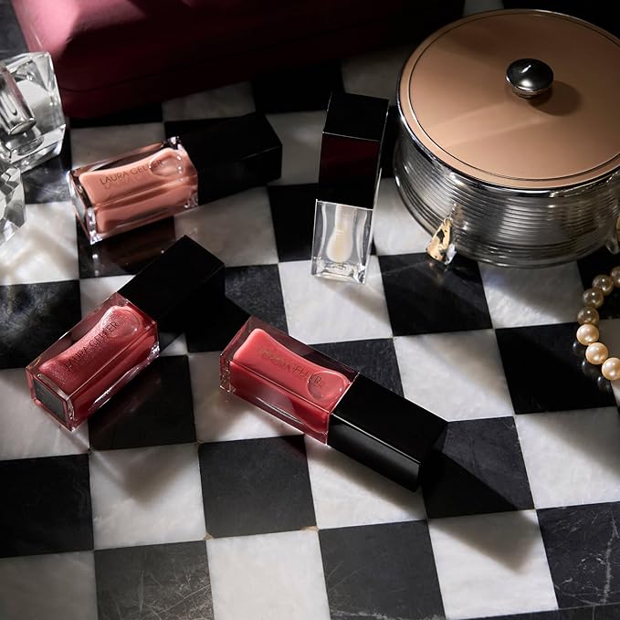 LAURA GELLER NEW YORK Let It Shine Boxed Gift Set | Includes 4 Fine Shine Glossy Lip Oils in Exclusive New Shades | Hydrating Lip Treatment with Peptides