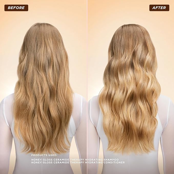 Gisou Honey Gloss Ceramide Therapy Hydrating Shampoo – Deeply Cleanses & Restores Moisture, Ceramides & AHAs, 8.5 Fl Oz (Wildflower Honey)