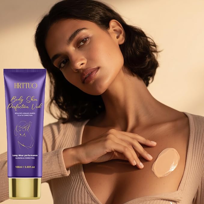 Body Coverage Perfector, Waterproof Leg & Body Makeup for Tattoo & Scar Cover Up, No Transfer Coverage Concealer with Brush, All Over Complexion Perfector for All Skin Tones (Natural Radiance)