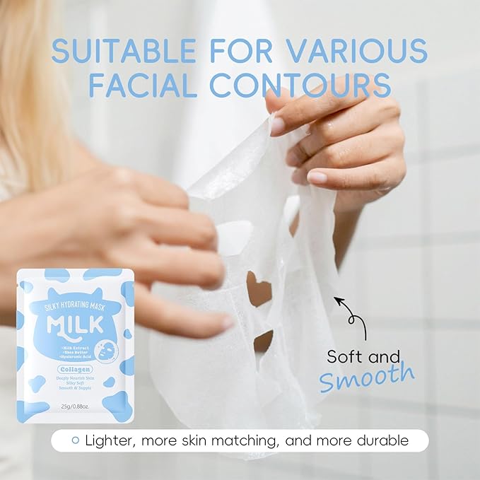 Milk Skincare Set for Teens, 16-in-1 Kids Skin Care Set for Girls Ages 8-12, Travel Size Toiletries Kit, Gentle, Nourishing Christmas & Birthday Gifts for Teen Girls, Brilliant Skin Rejuvenating Set