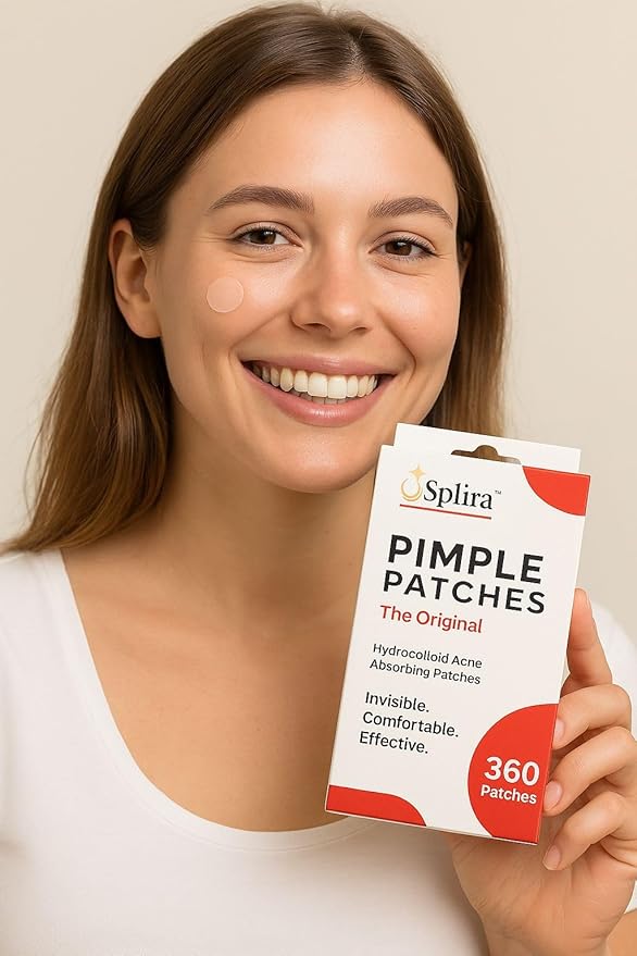 Splira™ Pimple Patches for Acne, Hydrocolloid Zit Stickers for Face, Invisible Blemish Spot Treatment, Overnight Acne Healing Hydrocolloid Patches, 360 Count