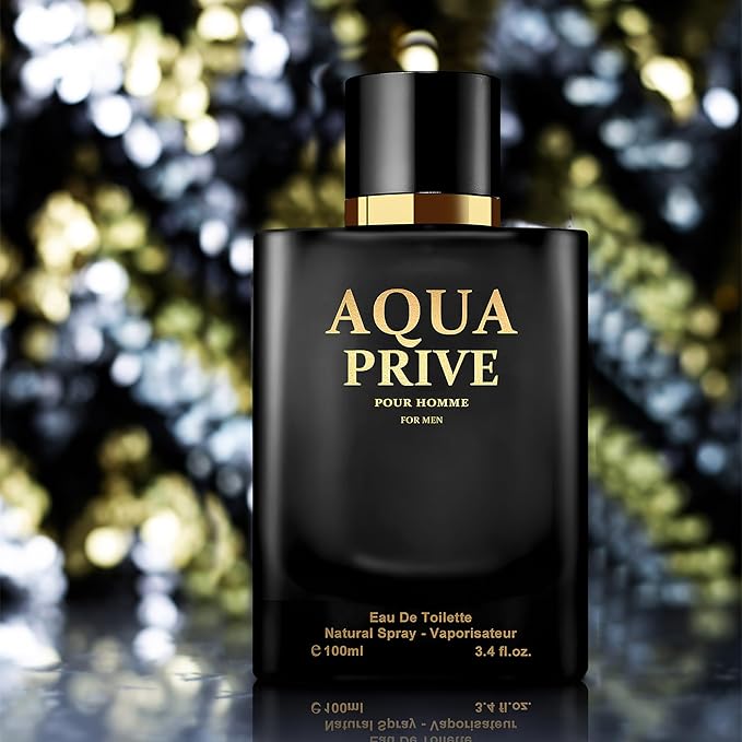 2PCS Valentine Milano/Aqua Eau De Toilette for Men-Fresh,Romantic Scent Perfume for Men 3.4 Fl Oz Each Mens Cologne For All Skin Daily Used