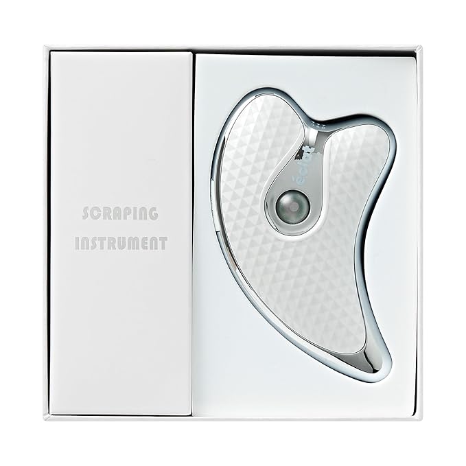 Éclat Gua Sha Facial Massager for Lymphatic Drainage, Face, Neck & Body Scraping Tool, Heated Electric Portable Face Lift Beauty Device, Jawline Shaper, Double Chin Reducer for Firming & Contouring