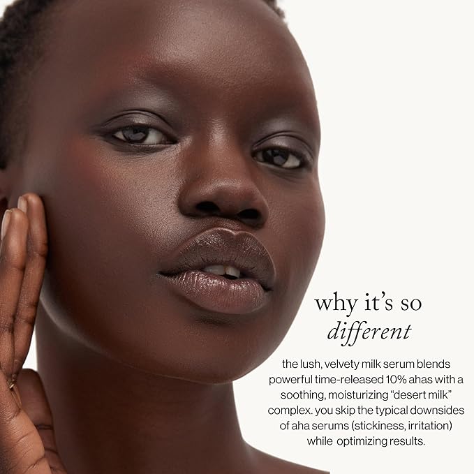 goop Beauty Sleep Milk Serum | Intense Face Exfoliator to Smooth Uneven Texture, Wrinkles, & Pores | Glycolic Acid & Hyaluronic Serum | Dark Spot Corrector | 1 fl oz