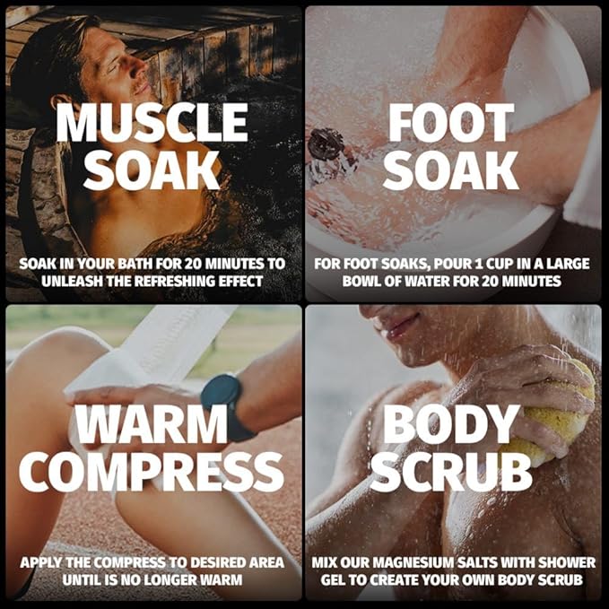 Magnesium Bath Soak I Coach Soak Post-Workout Muscle Recovery
