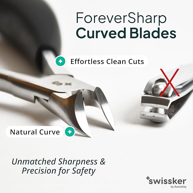 Swissklip Toenail Clippers I Heavy Duty Toe Nail Clippers I Toenail Clippers for Thick Nails I Toenail Scissors I Heavy Duty Nail Clippers for Thick Nail (Pack of 3)