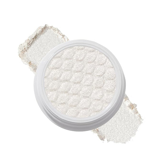 ColourPop Super Shock Shadow - High-Pigment, Crème-Powder Eye Makeup - Single Glitter Eyeshadow with Minimal Fallout and Unique Bouncy Texture - Metallic Icy White Eyeshadow - Tassel (0.07 oz)
