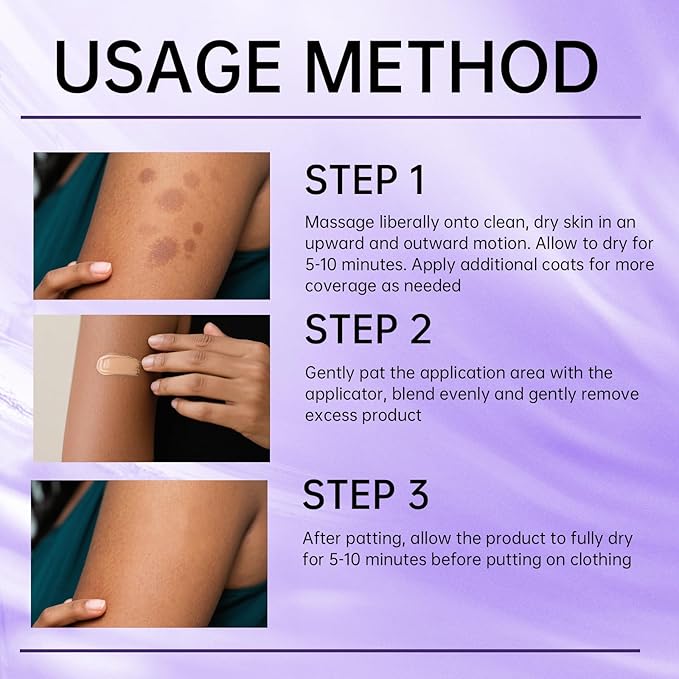 Body Coverage Perfector, Waterproof Leg & Body Makeup for Tattoo & Scar Cover Up, No Transfer Coverage Concealer with Brush, All Over Complexion Perfector for All Skin Tones (Natural Radiance)