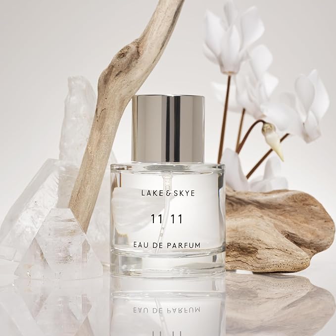 Lake & Skye 11 11 Eau de Parfum Spray, Long Lasting Fragrance, 1.7 fl oz (50 ml) - Sheer & Uplifting Scent, Skin Musk
