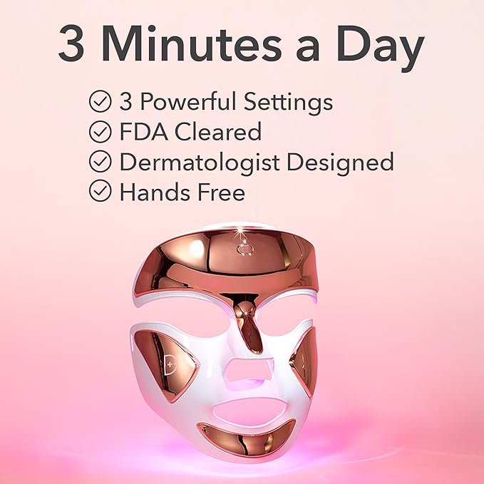 Dr. Dennis Gross DRx SpectraLite FaceWare Pro – LED Face Mask for Skin Rejuvenation with Dual Red & Blue Light Therapy, FSA HSA Eligible