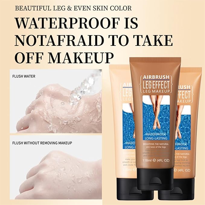 Leg Makeup Waterproof, No Transfer Body Concealer, Coverage for Vein, Scar, Tattoo (#01 Fairest Glow, 1Pc)
