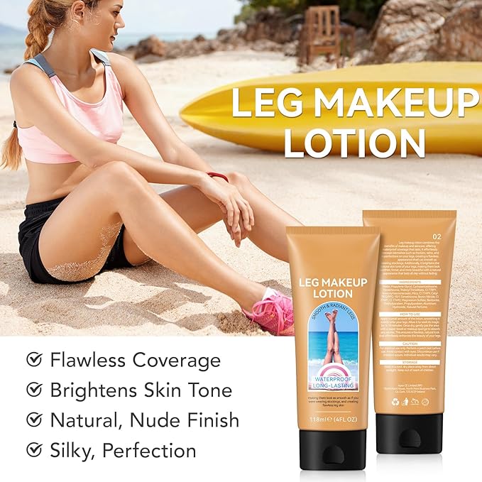 Leg Makeup Waterproof No Transfer, Tattoo Cover Up Makeup Waterproof, Leg Vein Cover up makeup for Varicose Veins, Long Last Body Foundation