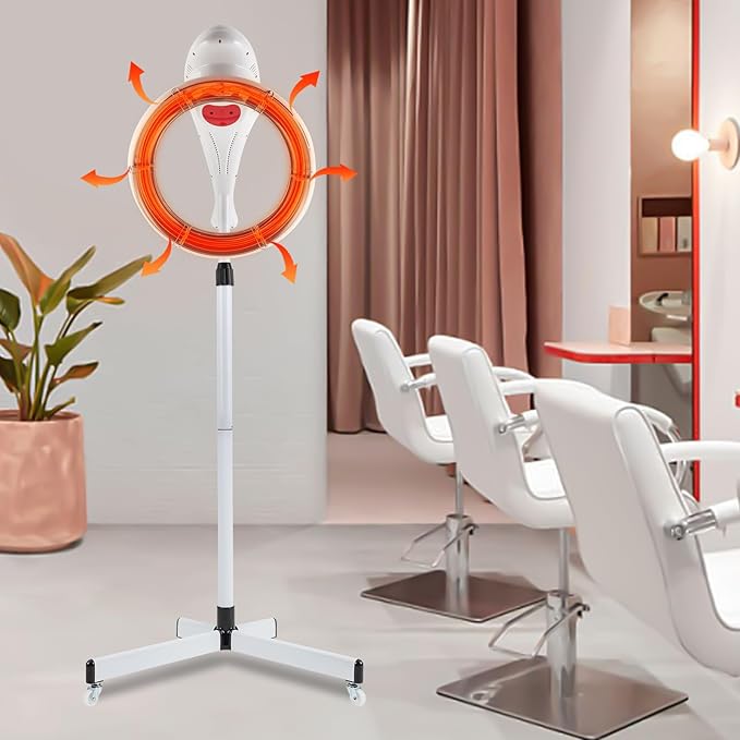 Professional Stand Hair Dryer,Orbiting Rotating Hair Processor Permed Colored Hair for Scalp Care Perfect for Salon,Spa,and Home Hair Care (Style 10)