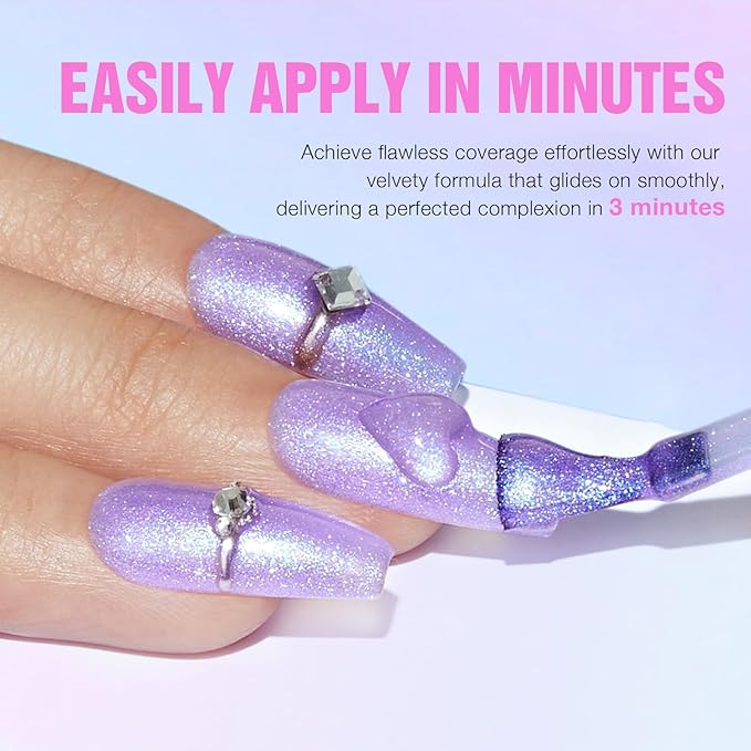 MEFA 12 Colors Gel Nail Polish Set Chameleon Gel Polish Kit with Purple Blue Green Soak Off Nude Brown Heart Glow Collection Manicure Gifts for Women Girl DIY Salon Home