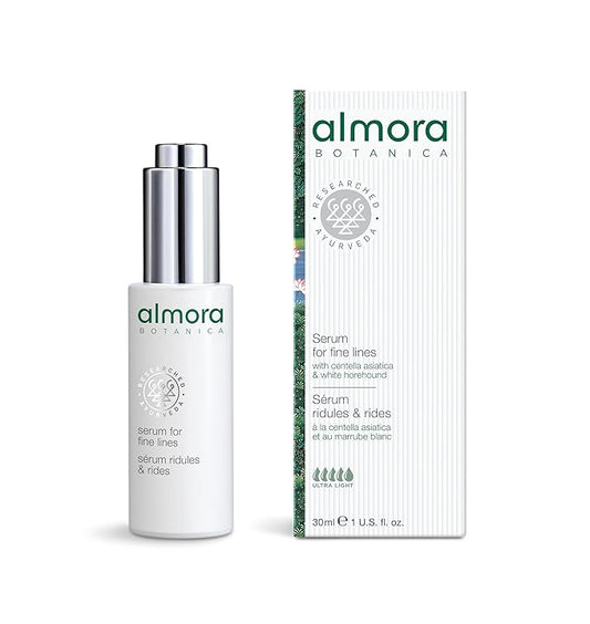 Serum for Fine Lines, 30mL | Anti-Aging Face Serum with SAPTA COMPLEX, Forsythosides B & Mango Extract | Restores Elasticity & Firms Skin | Clean, Vegan, Ayurvedic Skincare