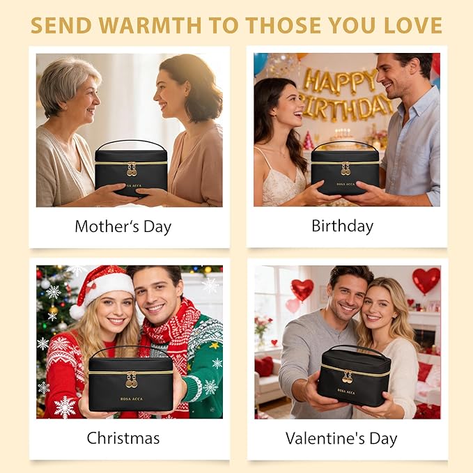 25 Pcs Bath & Body Gift Set for Women, Charcoal Skin Care Kit, Spa Gift Basket, Self Care, Cosmetic Bag, Serum, Necklace, Perfume, Eye Mask, Present, Christmas, Valentine's, Birthday, Mother's Day