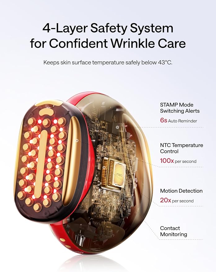 JMOON Face Lift Gift Collection, Microcurrent Facial Device, Medical Grade Red & Infrared Light Therapy for Face, Lifts, Firms, Smooths Wrinkles with 4 Modes & 5 Intensity Levels