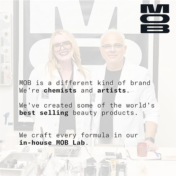 MOB Beauty Hydrating Shine Lip Balm M138 Sheer Black – Tinted Lip Balm Stick with Jojoba & Sunflower Oils, Clean Vegan Organic Lip Care for Nourished, Glossy Lips